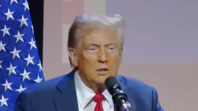 Donald Trump at Detroit Economic Club - screenshot