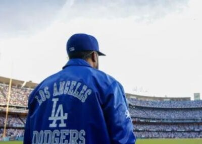 Ice Cube at Dodger Stadium - via Getty