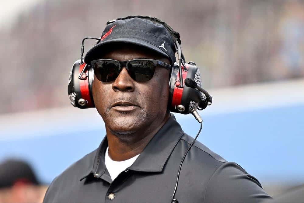 Michael Jordan NASCAR (Logan Riely-Getty Images via CNN Newsource)