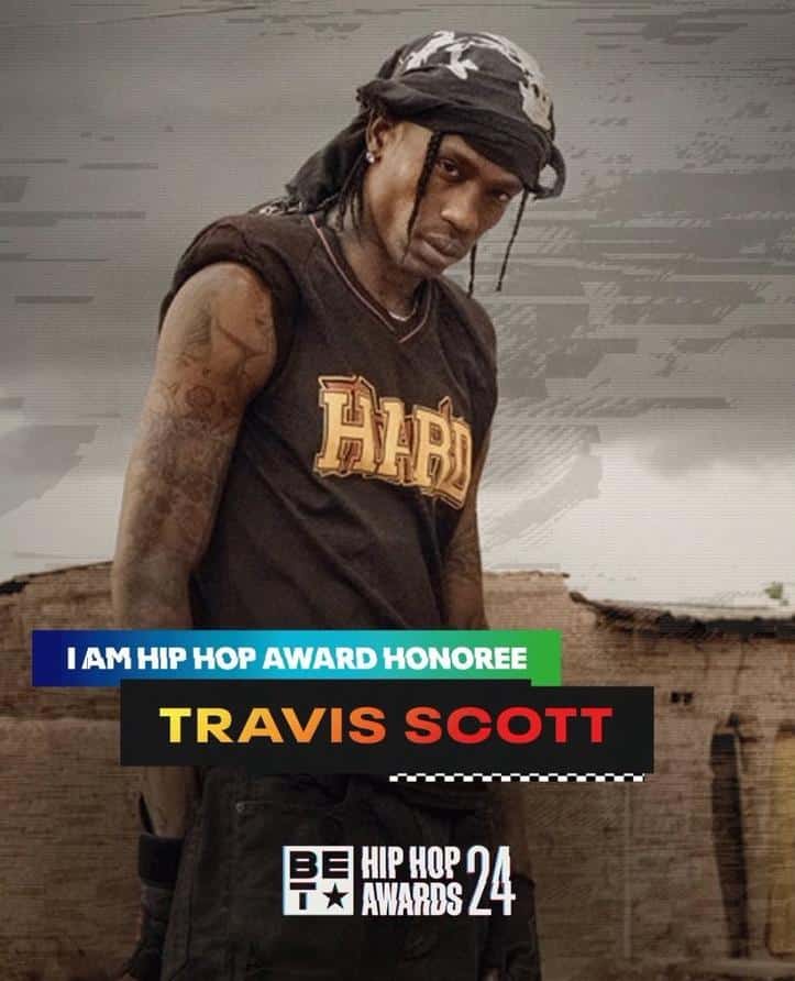 Travis Scott is this year's 'I Am Hip Hop Award' honoree from BET