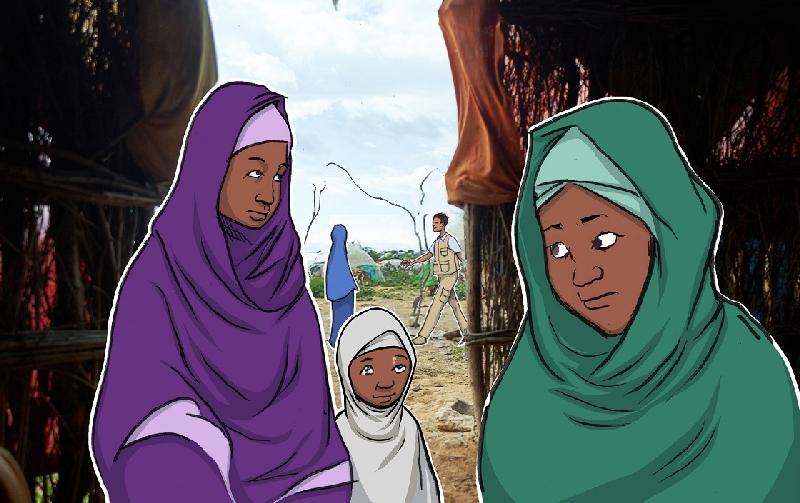 Action Against Hunger Wins Gold, Silver at w3 Awards // Conflict is the Main Driver of Hunger - Action Against Hunger (Illustration by TAYO Fatunla)