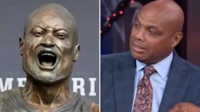 DWade statue and Charles Barkley - screenshot