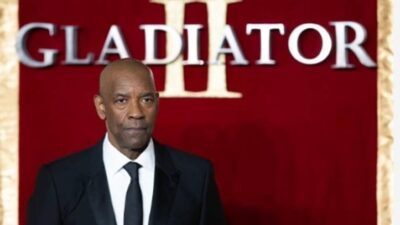 Denzel Washington at Gladiator II premiere - Getty