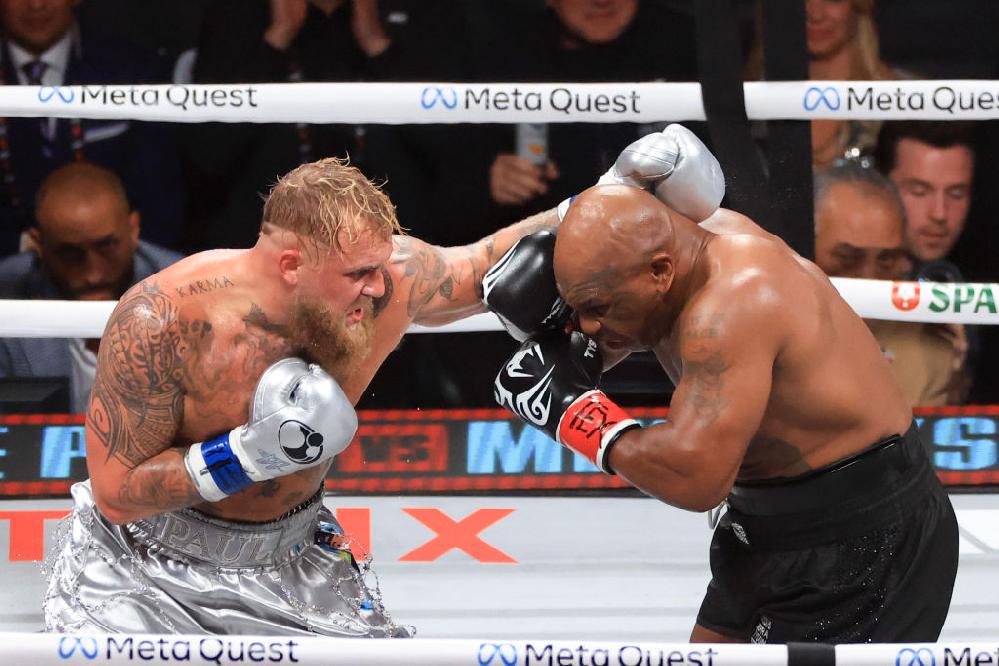 Jake Paul scored a win against Mike Tyson in Texas! // Jake Paul and Mike Tyson fight - GettyImages