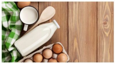 milk and eggs