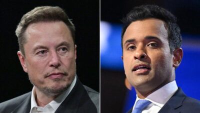 Musk - Ramaswamy (Getty Images via CNN Newsource)