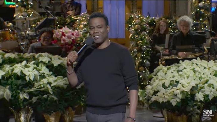 Chris Rock Returns to "SNL" for Fourth Hosting Gig at 30 Rock // Chris Rock on SNL (12-14-24) - screenshot