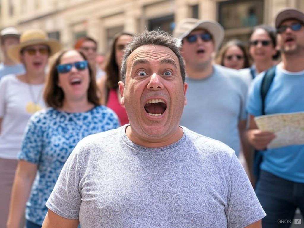 Crazy knucklehead tourists - via Grok