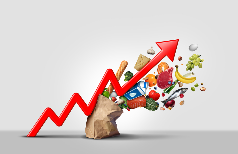 Grocery Prices Soar: Eggs Up 8.2%, Wholesale Costs Jump 55% // Food prices rise - Depositphotos