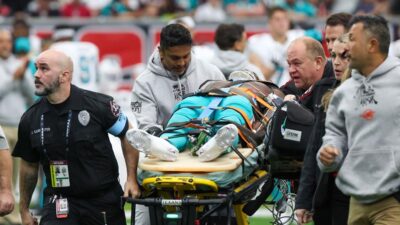 Grant DuBose on stretcher (Thomas Shea-USA Today Sports-Reuters via CNN Newsource)