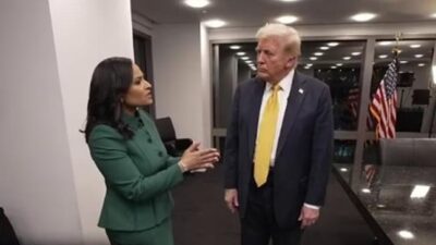 Kristen Welker and Donald Trump - screenshot