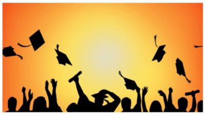 Students Celebrating Graduation