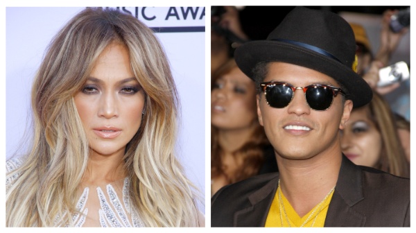 Jennifer Lopez and Bruno Mars