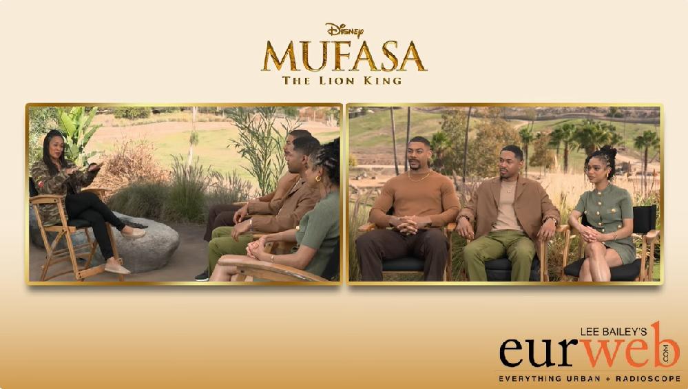 Mufasa: The Lion King Cast on Imposter Syndrome, Music Choices // Mufasa - Fahnia and cast - screenshot