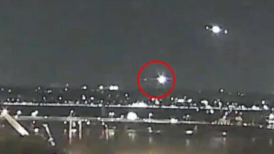 A small airplane crashed into the Potomac River near Reagan National Airport in Virginia Wednesday night, according to fire officials