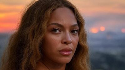 Beyonc&eacute; and LA fires in Background