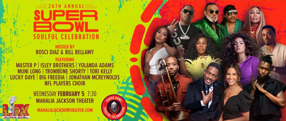 Super Bowl Soulful Celebration honors Michael Strahan // Bill Bellamy and Rocsi Diaz and more celebs