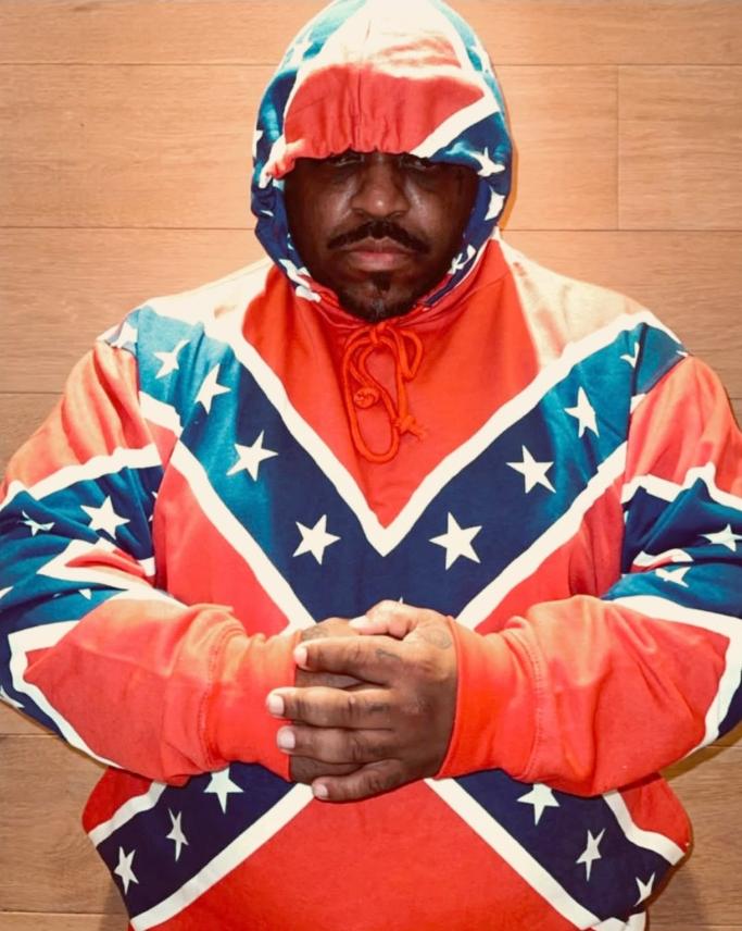 Rickey Smiley's Twins Discovery - CeeLo Green Sparks Outrage //  CeeLo Green (Confederate gear) - via Instagram