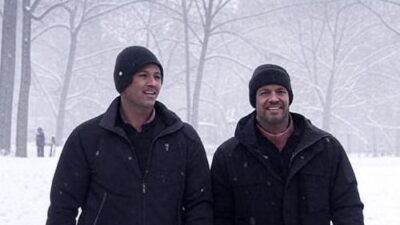 Cold weather scene in major American city - via Grok AI