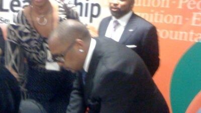 Businessman Daymond John in Dallas, TX to promote his book, The Brand Within