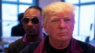 Donald Trump (Snoop in bgrd) - via Grok AI