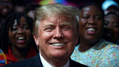 Donald Trump (with Black Trumpers) - via Grok AI