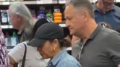 Kamala Harris and Doug Emhoff shopping - screenshot