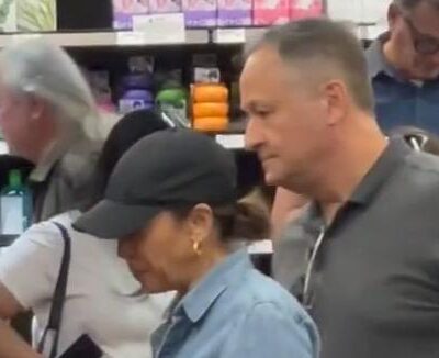 Kamala Harris and Doug Emhoff shopping - screenshot