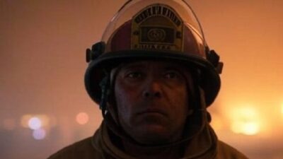 Looter dressed as fireman