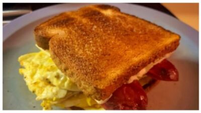 Bacon, Egg, and Cheese Breakfast Sandwich