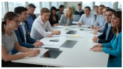 Office workers