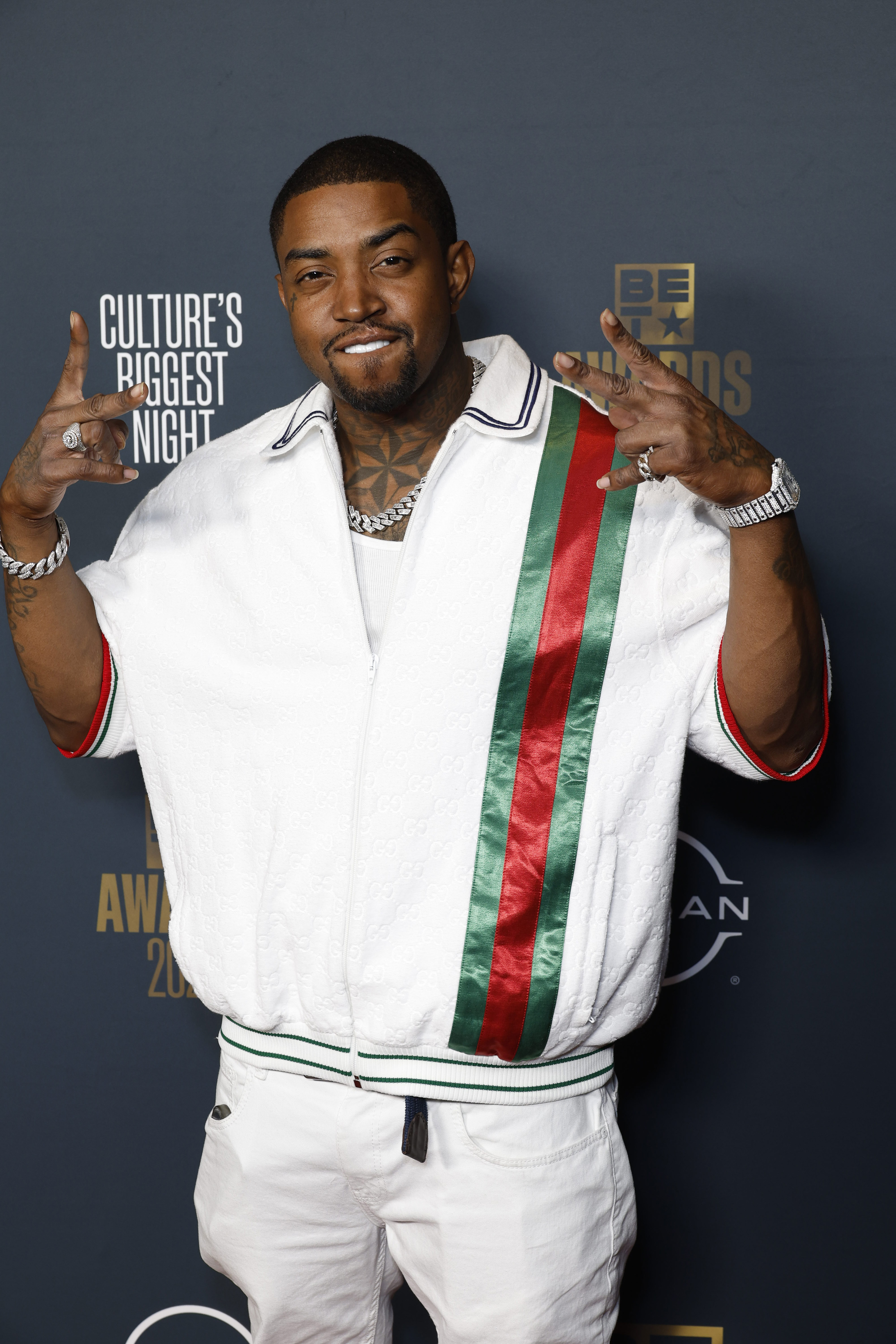 Karlie Redd & Scrappy Talk Love & Hip Hop Atlanta Season 12 // Lil Scrappy poses in the press room during the BET Awards 2023 at Microsoft Theater on June 25, 2023 in Los Angeles, California. (Photo by Frazer Harrison/Getty Images)