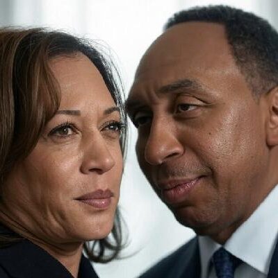 Stephen A Smith and Kamala Harris - via Grok