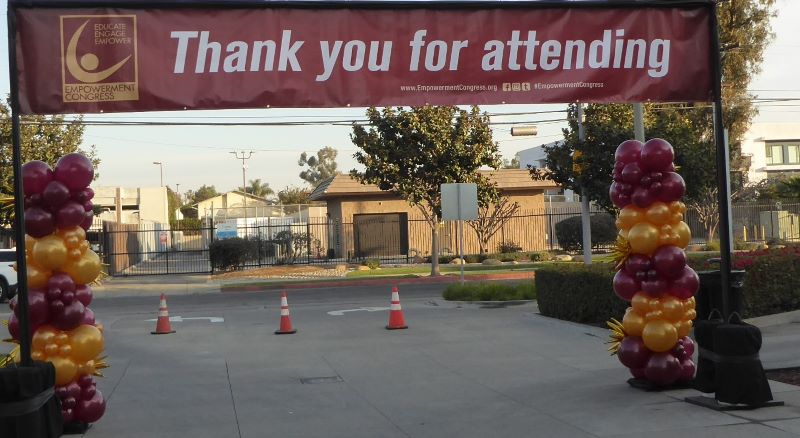Thank you for attending signage: Photo Credit, Ricky Richardson