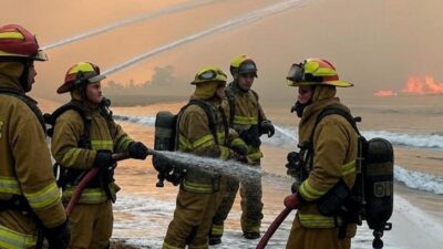 Using Ocean water to fight fire