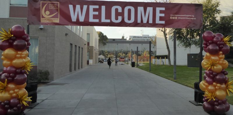 Charles R. Drew Univ. hosted the Empowerment Congress Summit // Welcome Arch: Photo Credit, Ricky Richardson