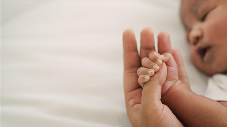 newborn black baby