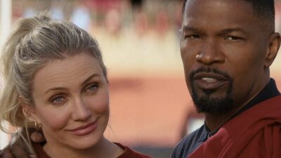 Back In Action. (L to R) Cameron Diaz as Emily and Jamie Foxx as Matt in Back In Action. Cr. Courtesy of Netflix &copy; 2024.
