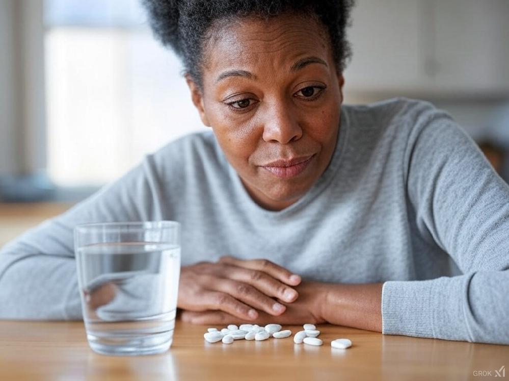 African American female and her meds - via Grok AI