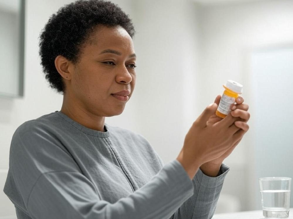 African American female and her meds - via Grok AI