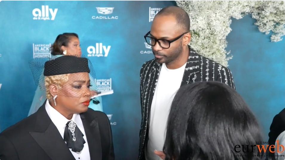 Aunjanue Ellis-Taylor and RaMell Ross at 2025 ABFF red carpet
