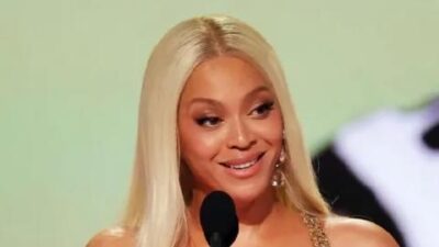 Beyonce Grammy for Album of the Year - NARAS/Getty