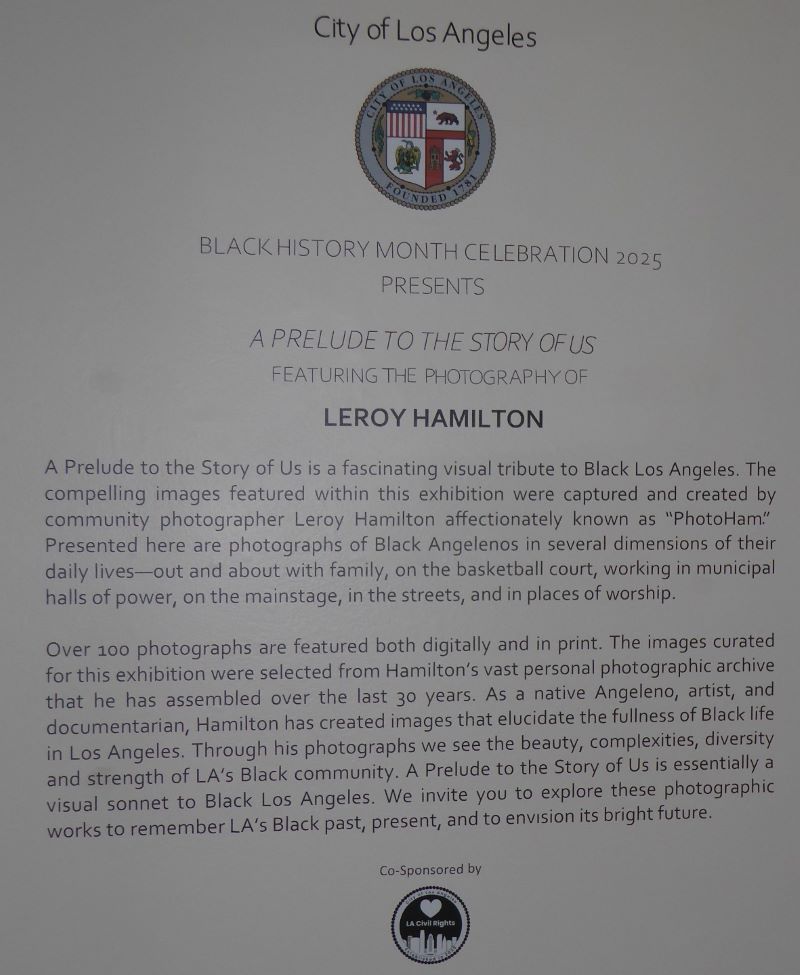 Leroy Hamilton Exhibit Info: Photo Credit, Ricky Richardson