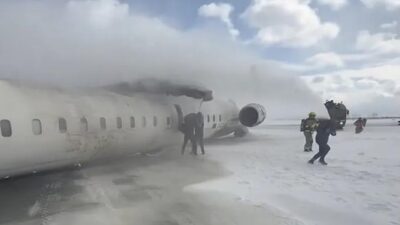 Delta plane that flipped over - screenshot