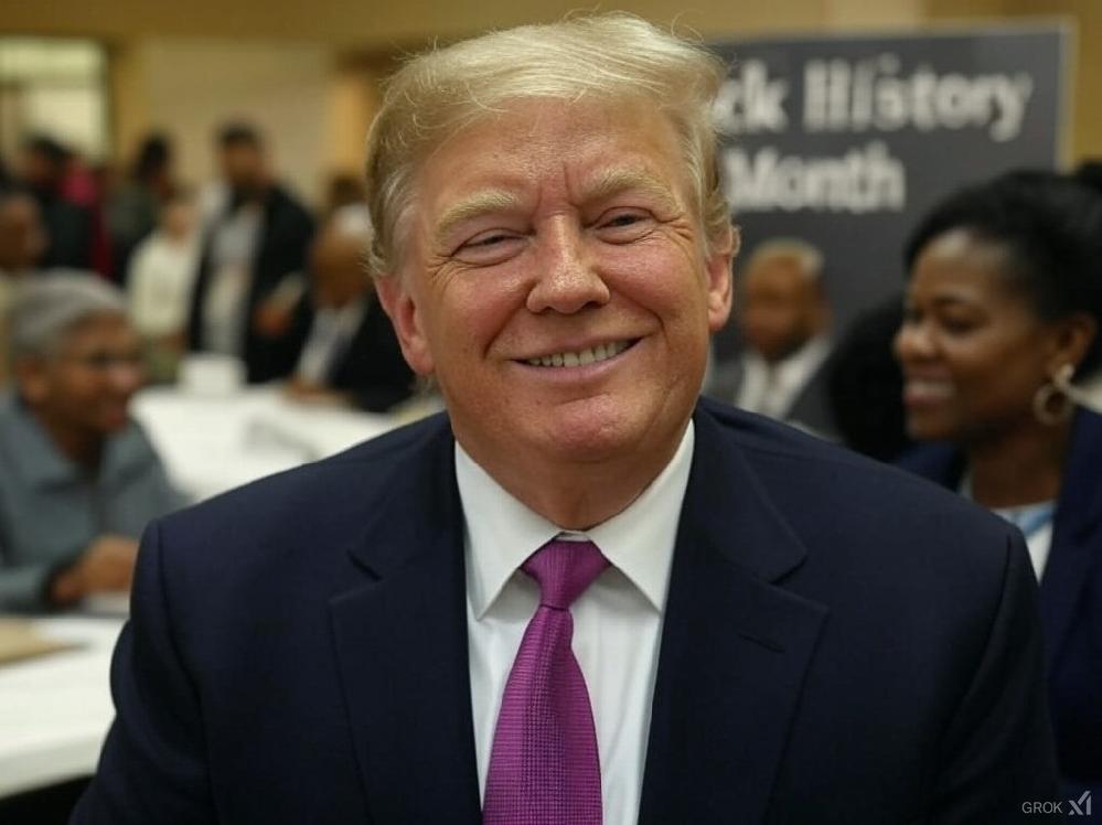 Trump&rsquo;s Black History Month message was surprisingly subdued // Donald Trump - Black History Month