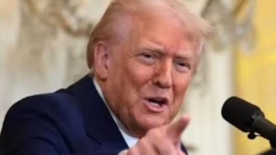 Donald Trump at White Hose for Black History Month event - screenshot