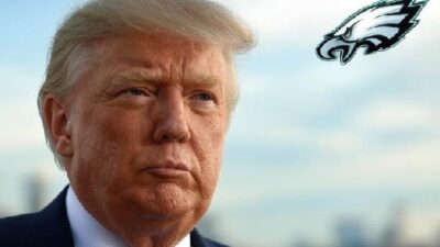 Donald Trump (and Eagles logo) - via Grok AI