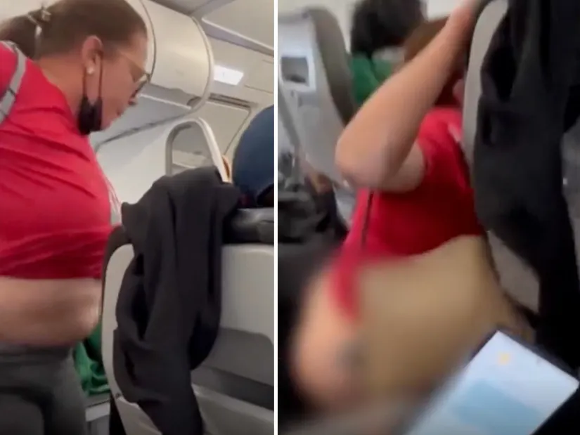 Frontier Airlines passenger Dulce Huertas / Photo: Facebook / Julie Voshell Hartman