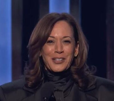 Kamala Harris at 2025 NAACP Image Awards - screenshot