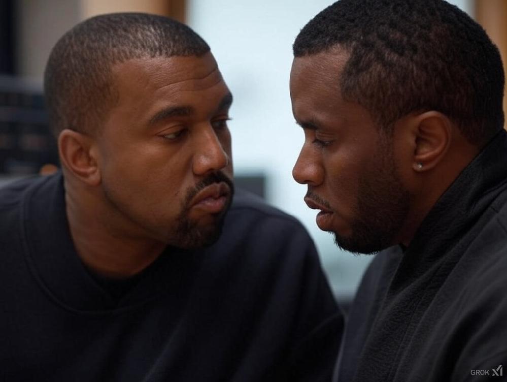 Kanye West & Sean Diddy Combs - via Grok AI